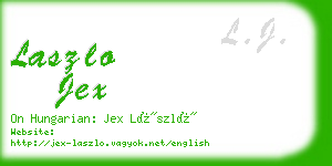 laszlo jex business card